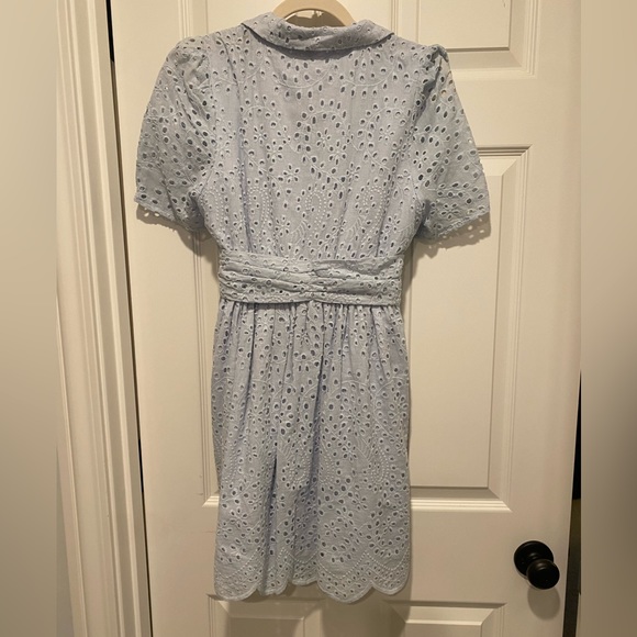 Main strip light blue dress lace eyelet Medium New with tags button down spring - Picture 15 of 15